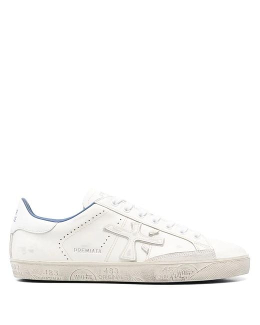 Premiata White Steven Sneakers for men
