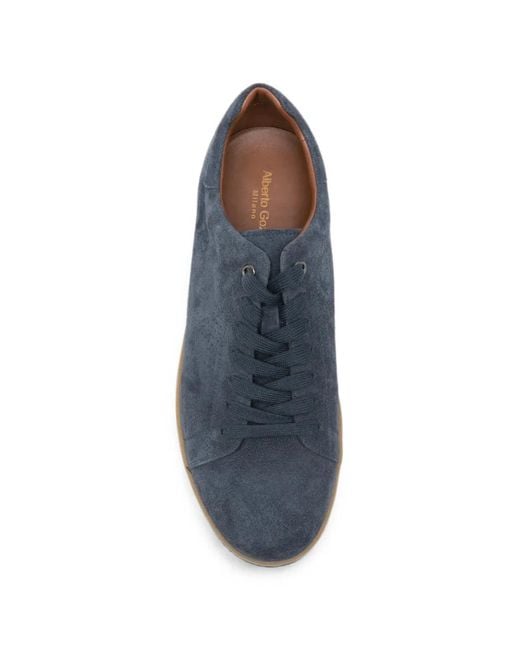 Alberto Gozzi Blue Lace-Up Sneakers for men