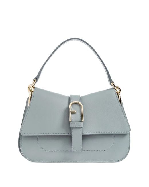 Furla Flow レザーハンドバッグ ミニ Gray
