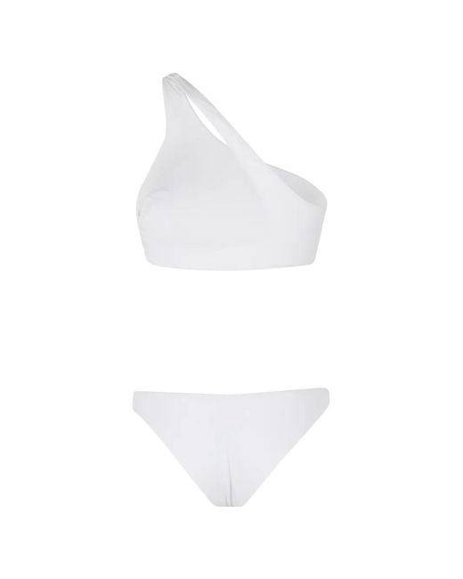 FEDERICA TOSI White One-Shoulder Bikini