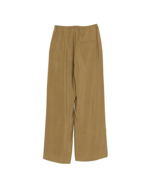 Alysi Natural Pocket Elasticated Palazzo Pants