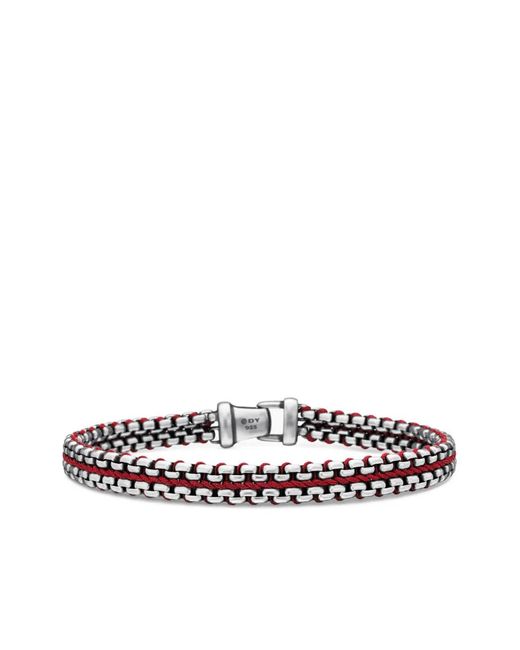 Bracciale Woven Box Chain di David Yurman in Metallic da Uomo