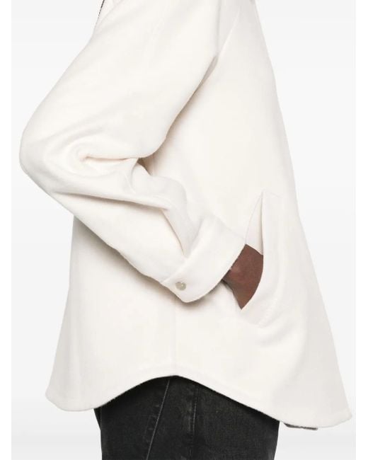 Herno White Virgin Wool Jacket