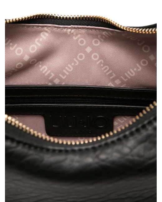 Liu Jo Black Logo-Detail Tote Bag