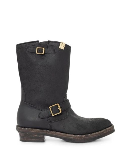 Stivali T.W.O. Folk di Visvim in Black da Uomo