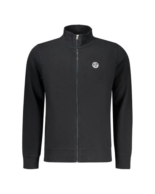 North Sails Black Zip-Up Sweatshirt for men
