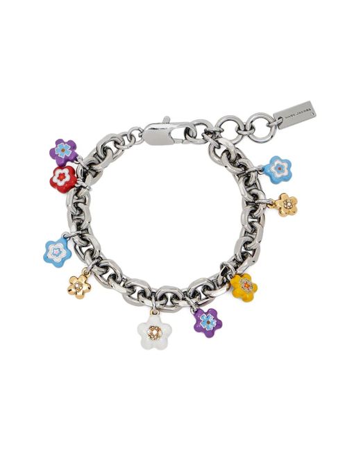 Marc Jacobs Metallic The Enamel Wild Daisy Charm Bracelet
