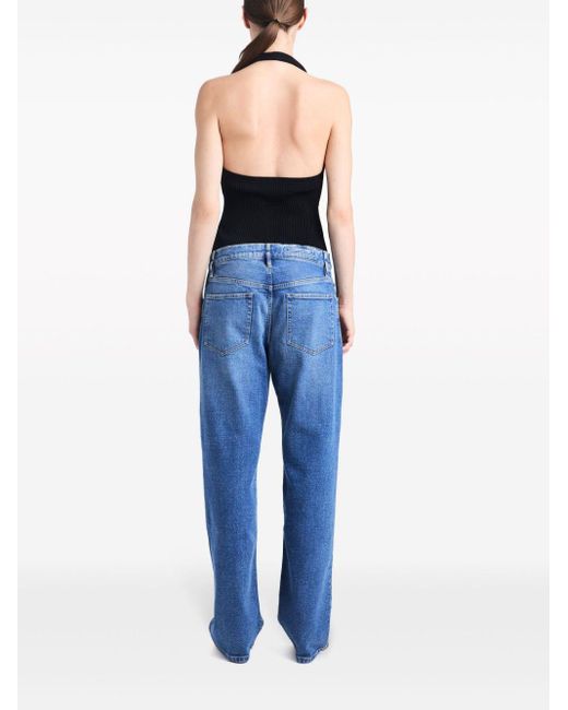 Proenza Schouler Ellsworth Straight Jeans in het Blue