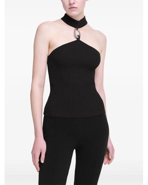 Jonathan Simkhai Black Rubie Hardware Top