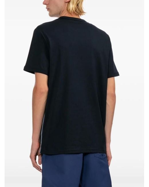 Fred Perry Black Logo-Embroidered T-Shirt for men