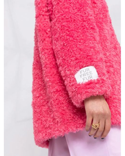 Stella McCartney Pink Kyla Eco Fur Coat
