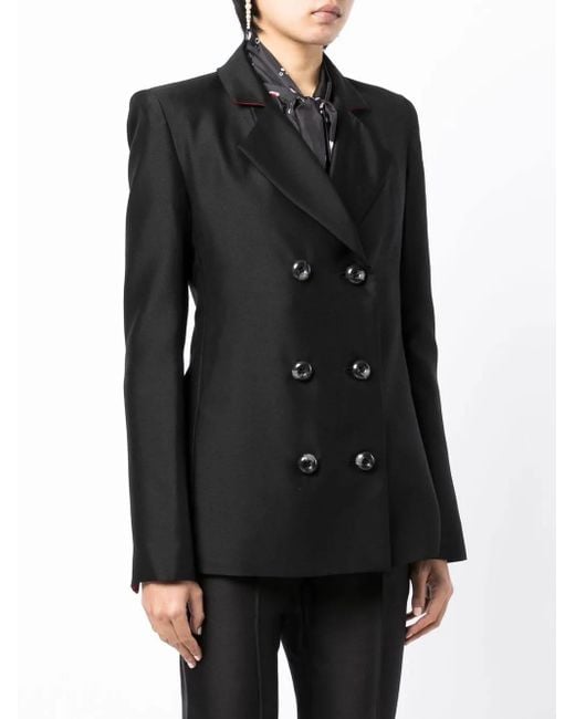 Macgraw Black Stereotype Double-Breasted Blazer