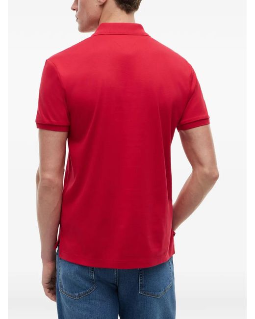 Tommy Hilfiger Red Logo-Detail Polo Shirt for men