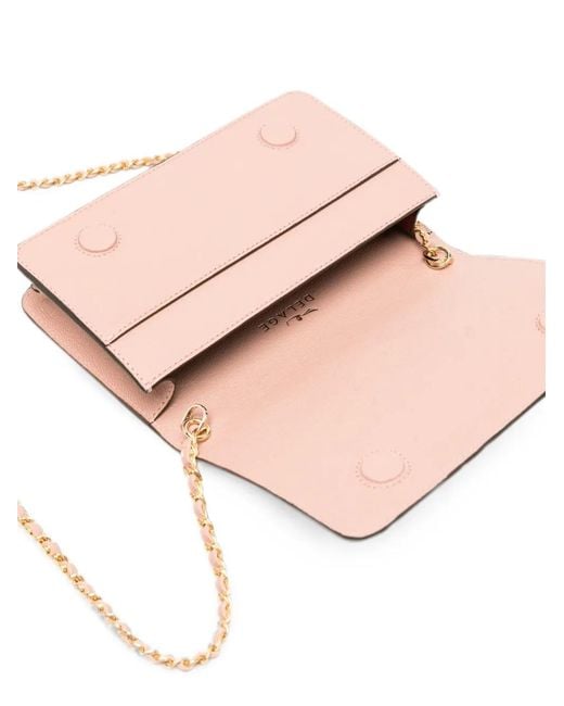 Delage Pink Sac À Bandoulière En Cuir