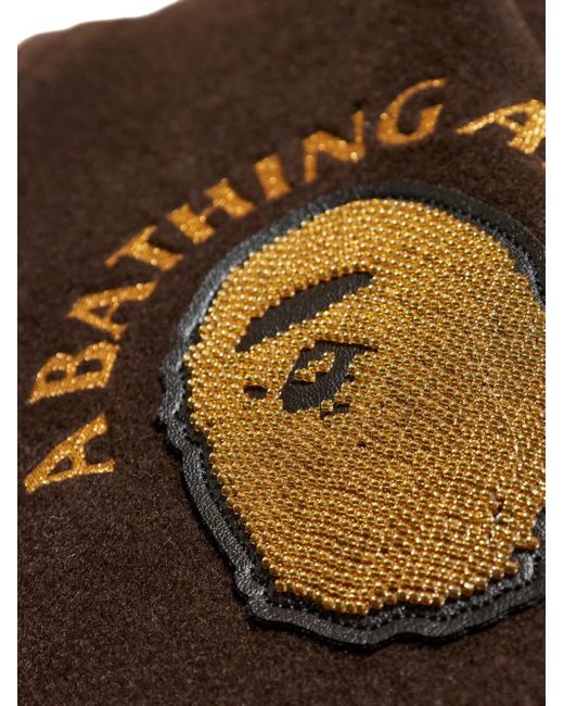 A Bathing Ape Bestickte Bomberjacke in Brown für Herren