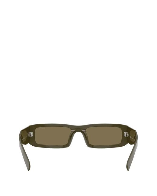 Prada Green Triangle-Logo Sunglasses for men