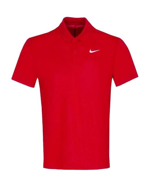 Nike Red Dri-Fit Victory Polo Shirt for men