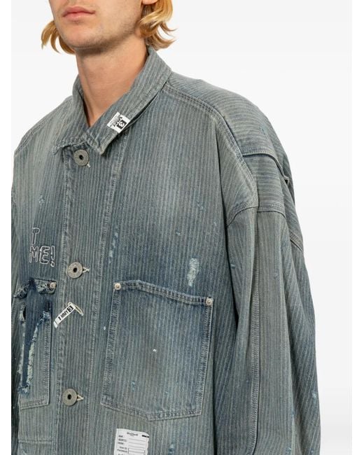 Maison Mihara Yasuhiro Gray Lettlogo Lettering Jacket for men