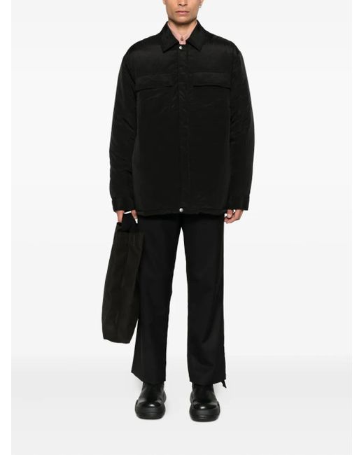 Oamc Peacemaker Black Wool Trousers for men