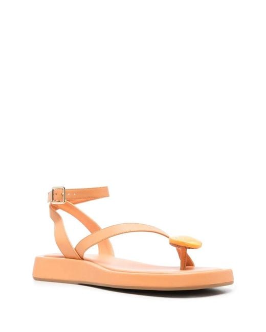 Gia Borghini Pink Sandales À Bout Ouvert