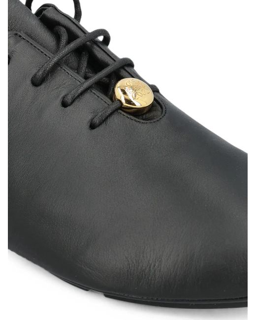 Loewe Black Pebble Lace-Up Sneakers