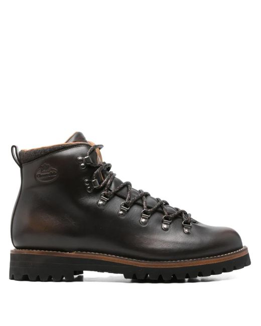 Church's Black Leather Hiking Boots for men