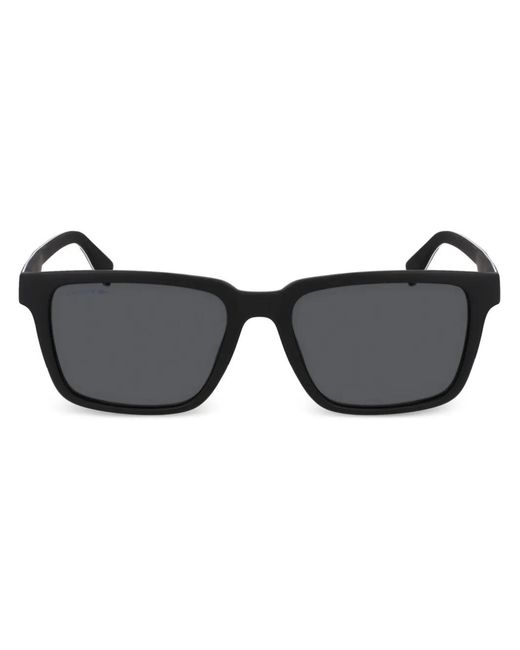 Lacoste Black Rectangle-Frame Sunglasses for men