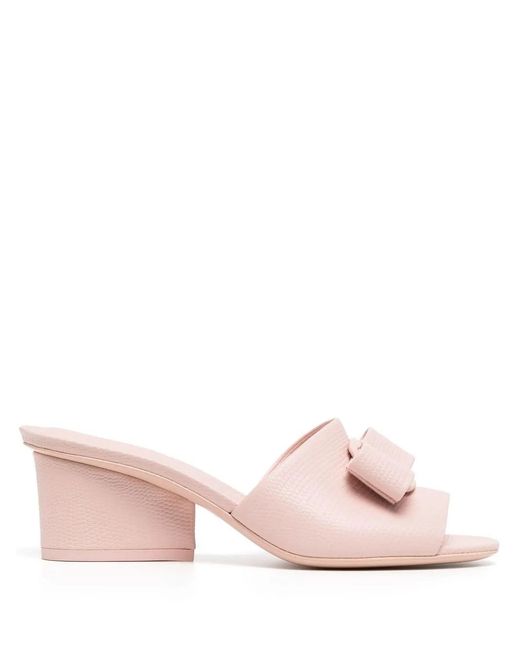 Ferragamo Pink 50Mm Valery Sandals