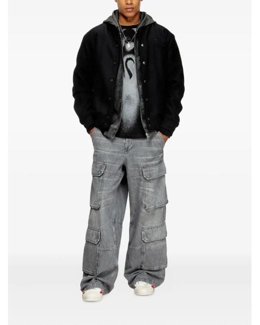 DIESEL Black 'J-Arry' Bomber Jacket for men