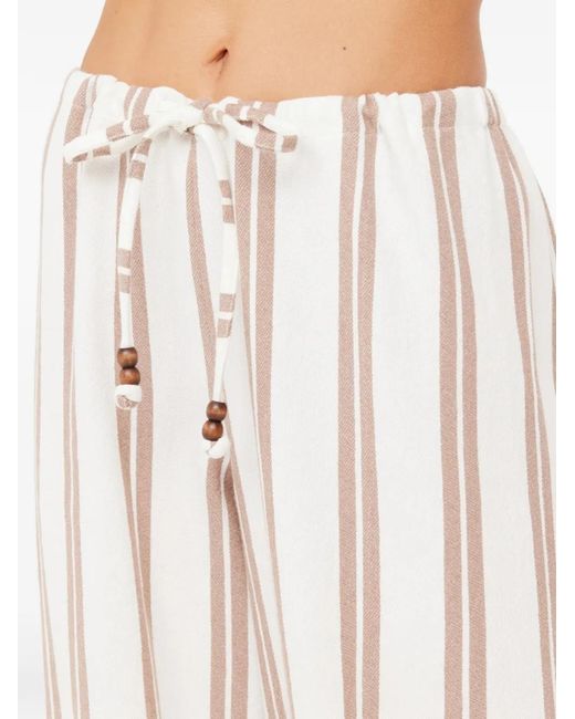 Pantaloni A Righe Baja Charli di The Upside in White