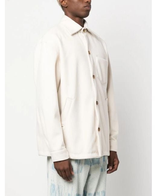 Gcds Natural Jacket With Embroidery for men