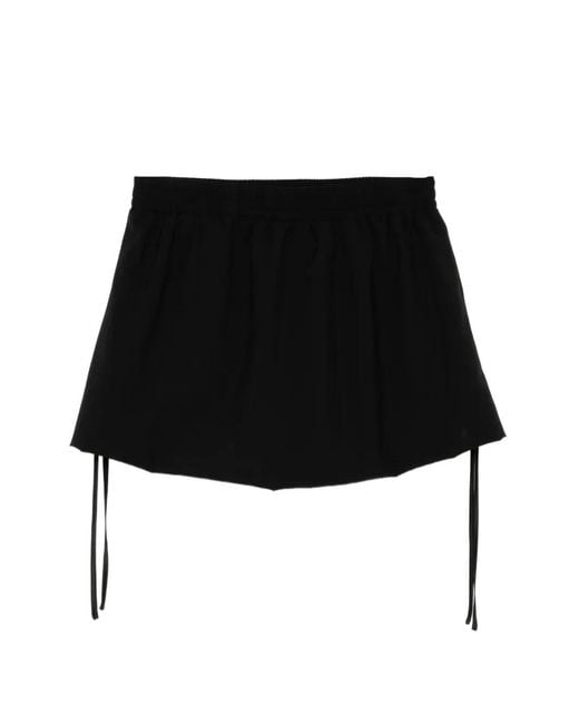 Kiki de Montparnasse Black Drawstring Mini Skirt