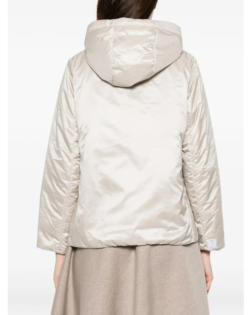 Max Mara The Cube Donsjack Met Capuchon in het White