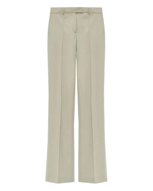 The Attico Natural Pressed-Crease Trousers