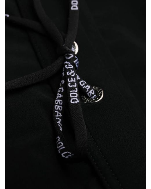 Dolce & Gabbana Black Logo-Patch Swim Briefs for men
