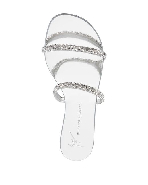 Giuseppe Zanotti Multicolor Crystal Embellished Sandals