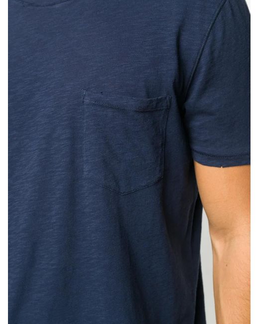 Zadig & Voltaire Blue Stockholm Short Sleeved T-Shirt for men