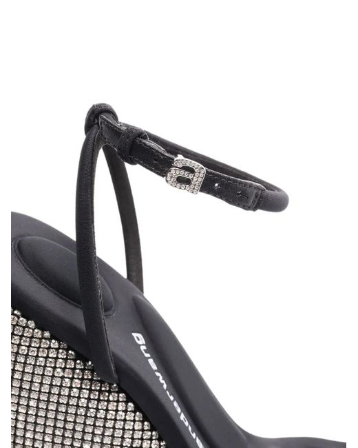 Alexander Wang Black Dahlia Crystal Wedge Heels