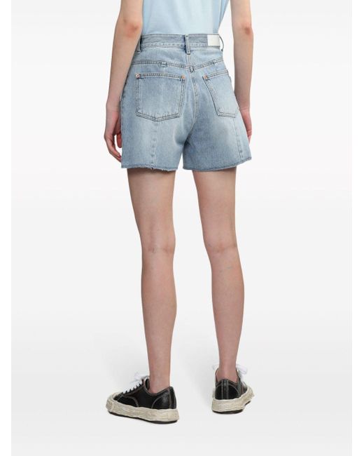 SJYP Blue Jeans-Shorts mit Falten
