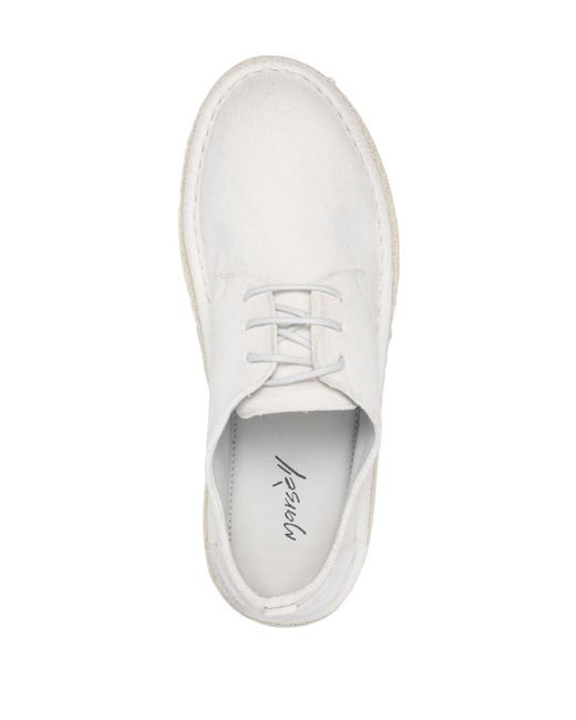 Marsèll Round-toe Lace-up Oxfords in het White
