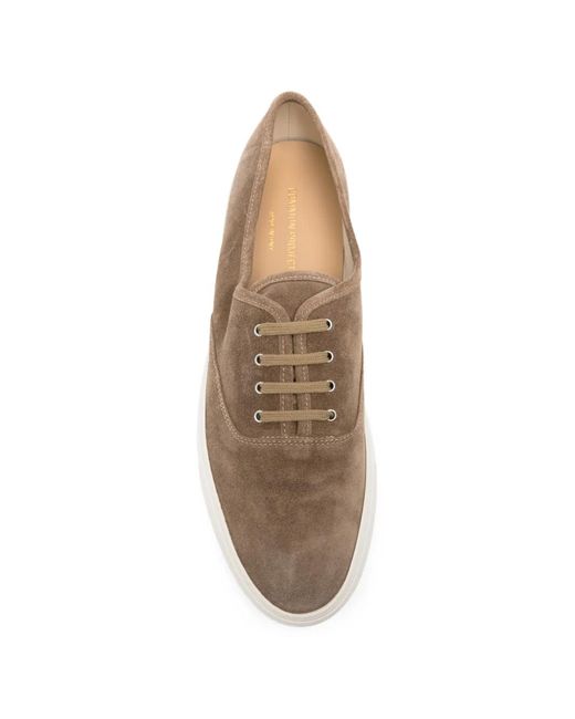 Common Projects White Four Hole Laced Suede Sneakers for men