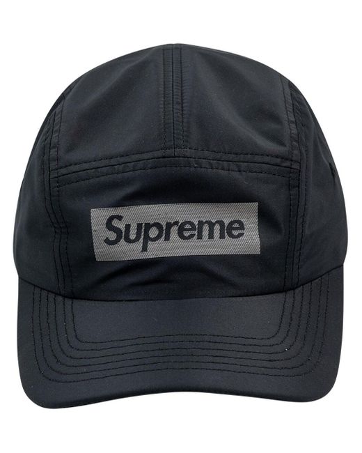 Supreme Reflective Jacquard Logo "black" Camp Cap in Blue | Lyst