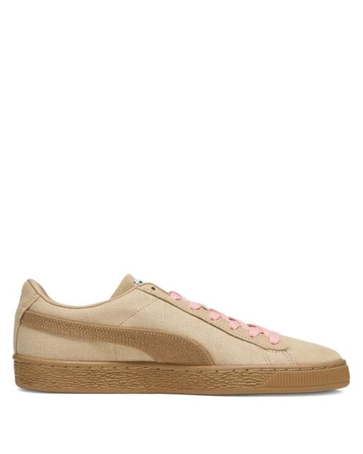 PUMA Brown Suede Sneakers for men