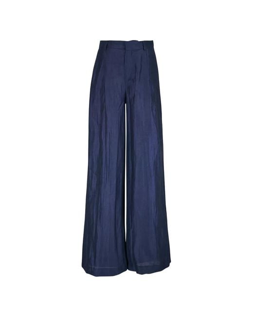 L'Agence Blue Palazzo Pants