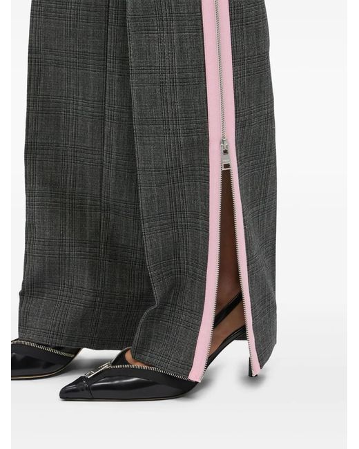 MSGM Gray Wool Trousers