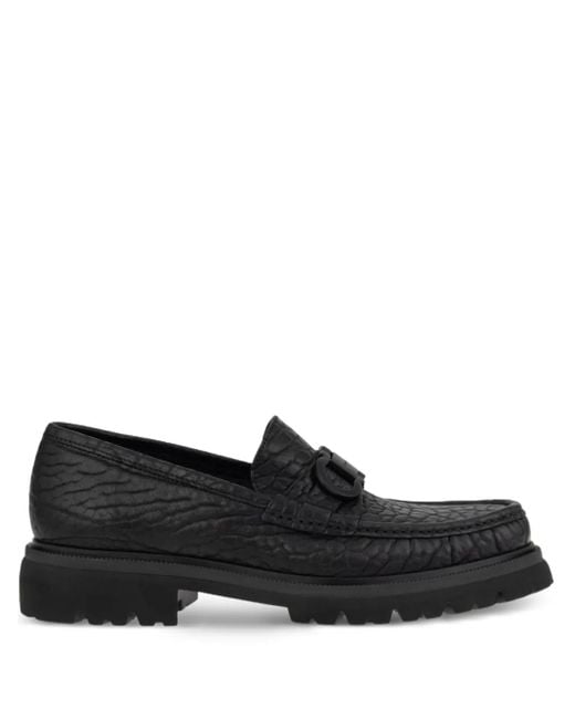 Ferragamo Black Flat Shoes