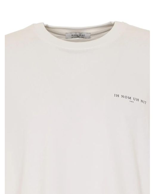 Ih Nom Uh Nit White Back-Print T-Shirt for men