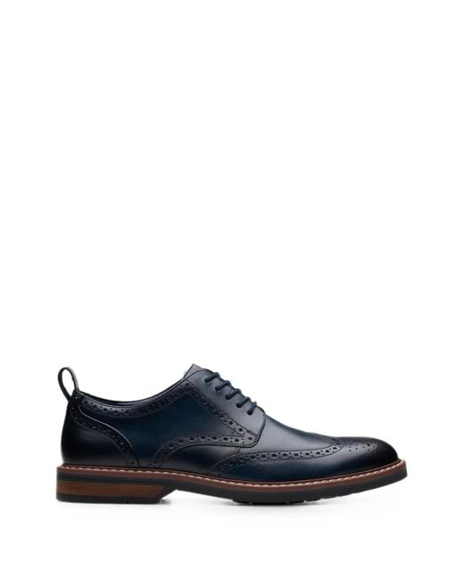 Clarks Blue Aldwin Limit Brogue Shoes for men