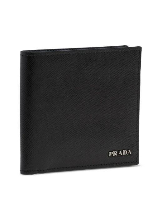 Prada Strukturiertes Portemonnaie in Black für Herren