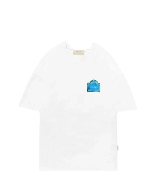 RETERNITY White Le Signe Graphic-Print T-Shirt for men